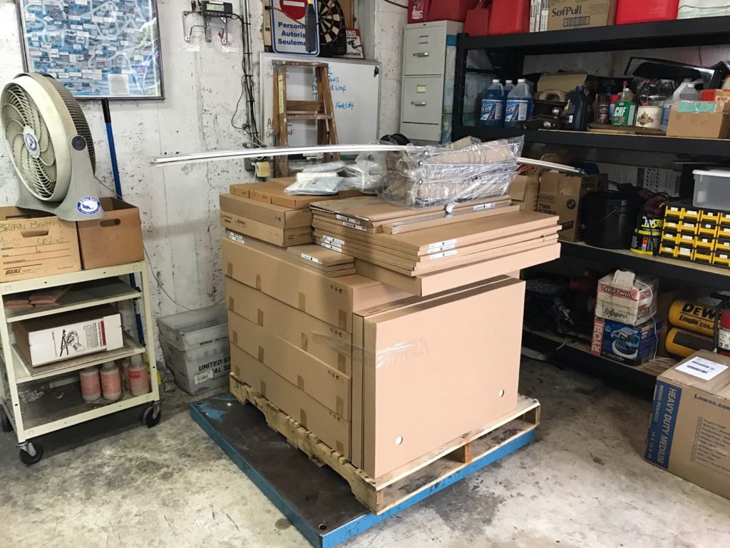 goods stacked for delivery